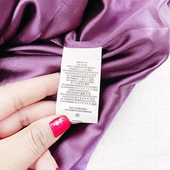 Armani Exchange Purple Vest Bow Detailing SZXS NWT - Picture 3 of 9